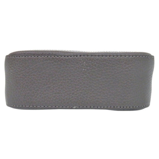 BURBERRY Shoulder Bag 8052890 leather gray logo unisex(Unisex) Used Authentic