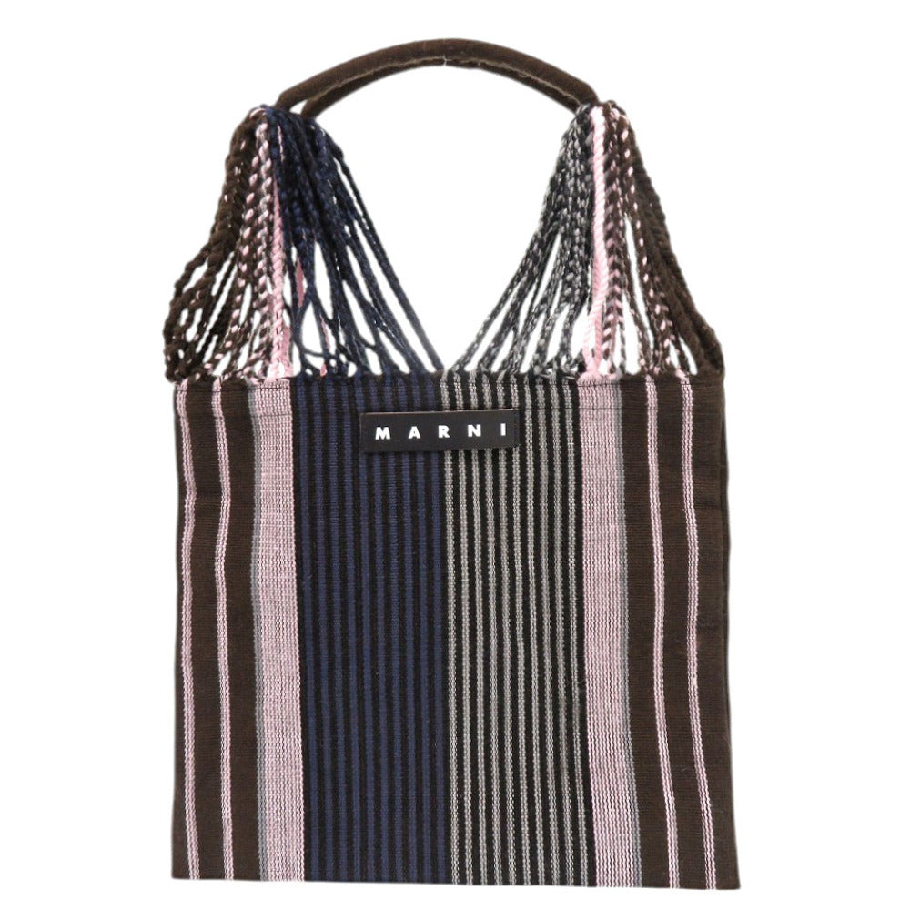 MARNI Tote Bag polyester Brown Marni Flower Cafe Hammock Bag