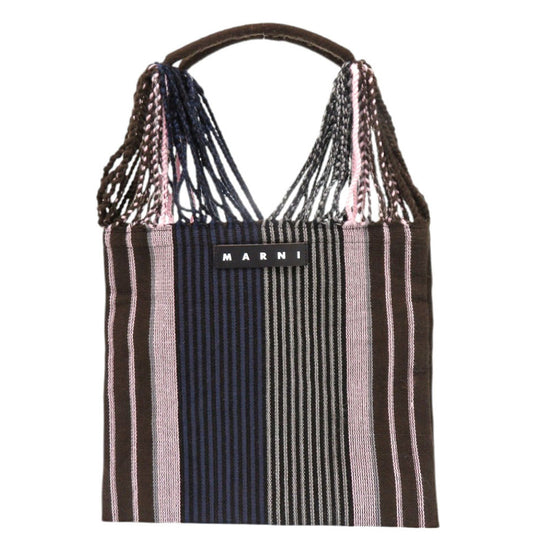 MARNI Tote Bag polyester Brown Marni Flower Cafe Hammock Bag