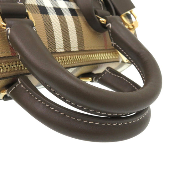 BURBERRY Handbag PVC beige MINI BOWLING