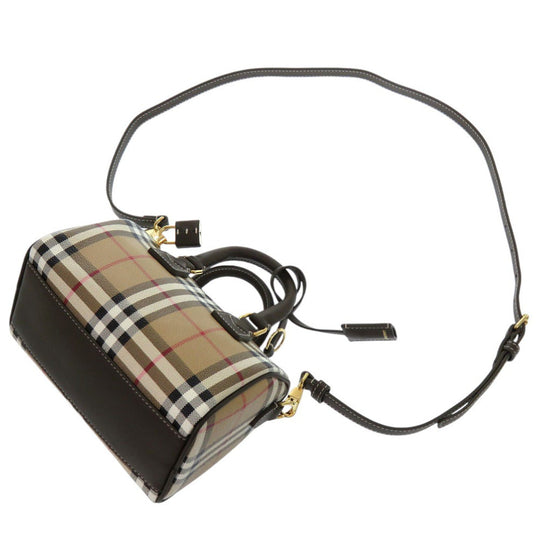 BURBERRY Handbag PVC beige MINI BOWLING