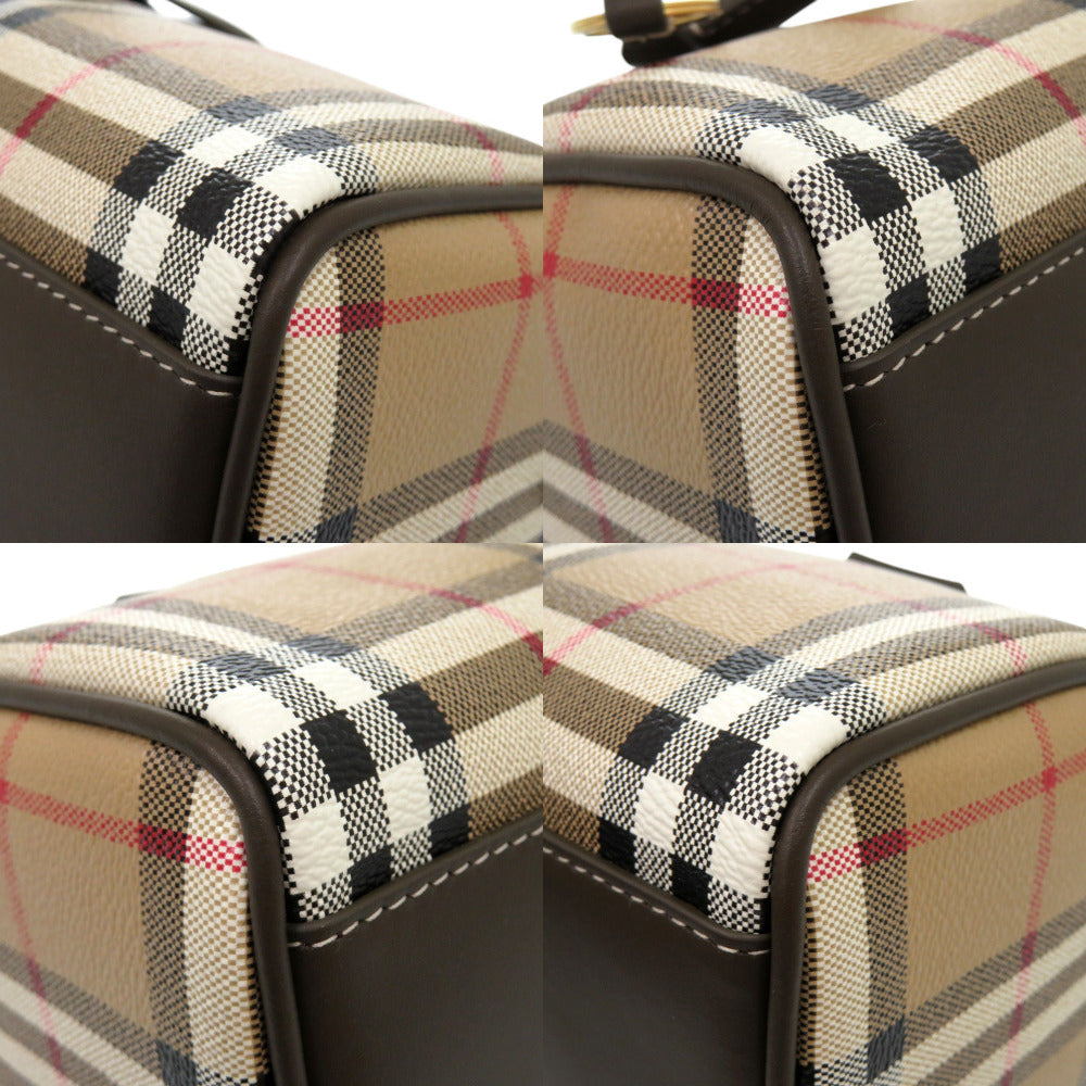 BURBERRY Handbag PVC beige MINI BOWLING