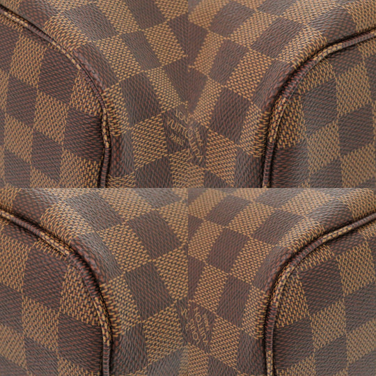 LOUIS VUITTON Tote Bag N40600 Damier canvas Brown Damier New Neverfull PM Women Used Authentic