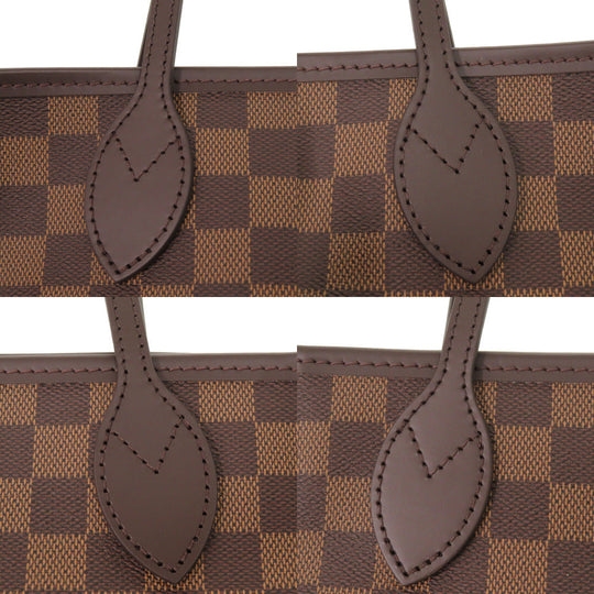 LOUIS VUITTON Tote Bag N40600 Damier canvas Brown Damier New Neverfull PM Women Used Authentic