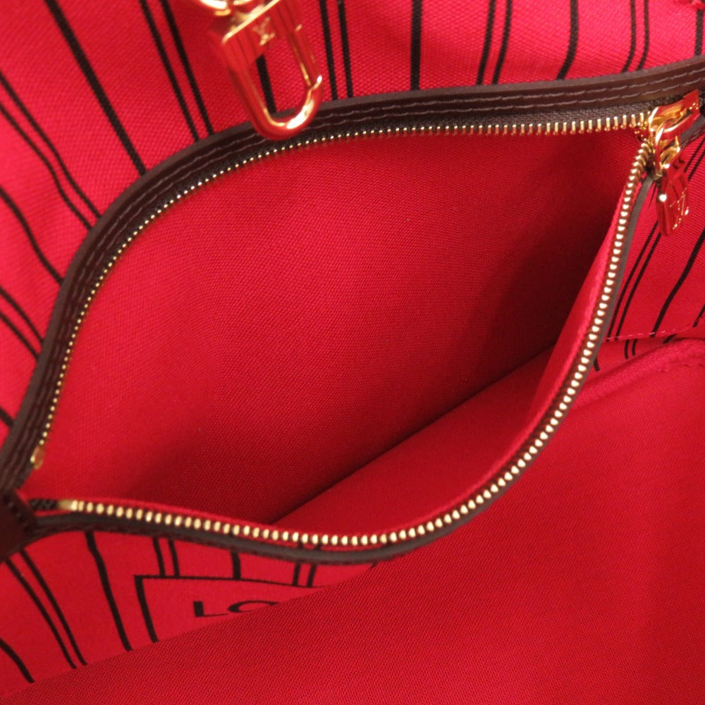 LOUIS VUITTON Tote Bag N40600 Damier canvas Brown Damier New Neverfull PM Women Used Authentic