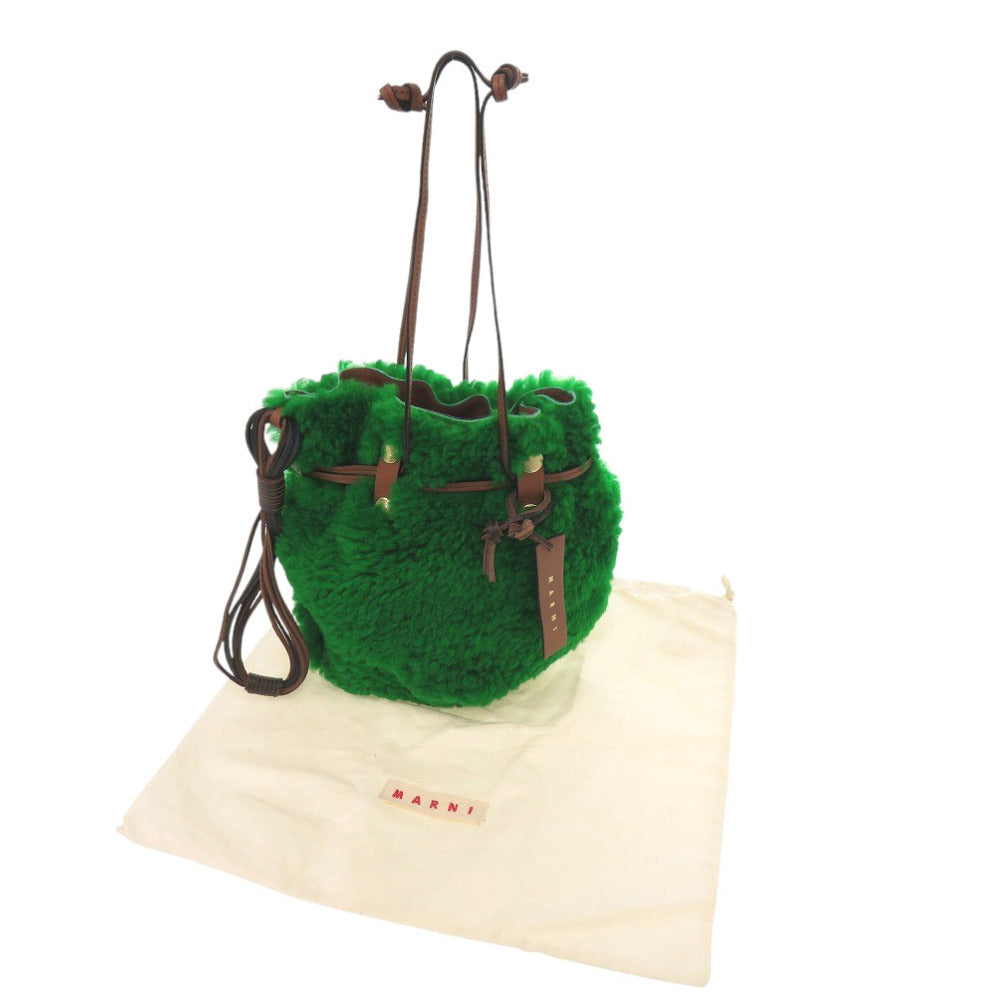 MARNI Handbag PHMO0005U0 leather green
