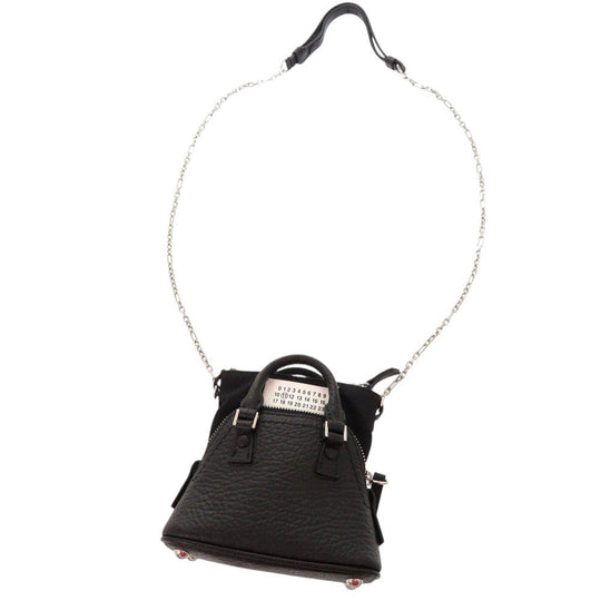 Maison Margiela Shoulder Bag SB3WG0025 leather black 5AC Classic Baby