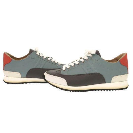 HERMES sneakers leather blue quick 41