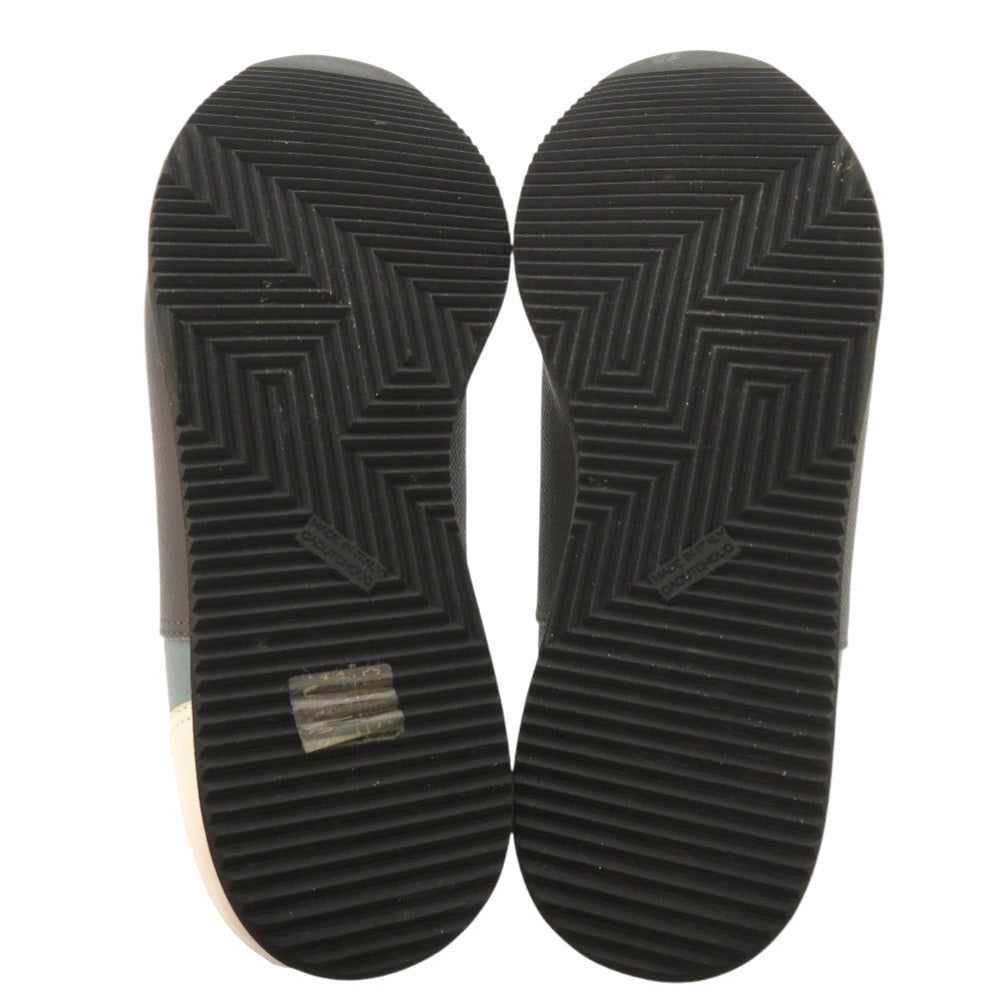 HERMES sneakers leather blue quick 41