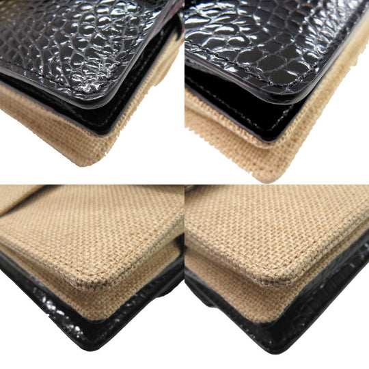 Maison Margiela Shoulder Bag SB1WD0005 Embossed leather black New Lock HORIZONTAL