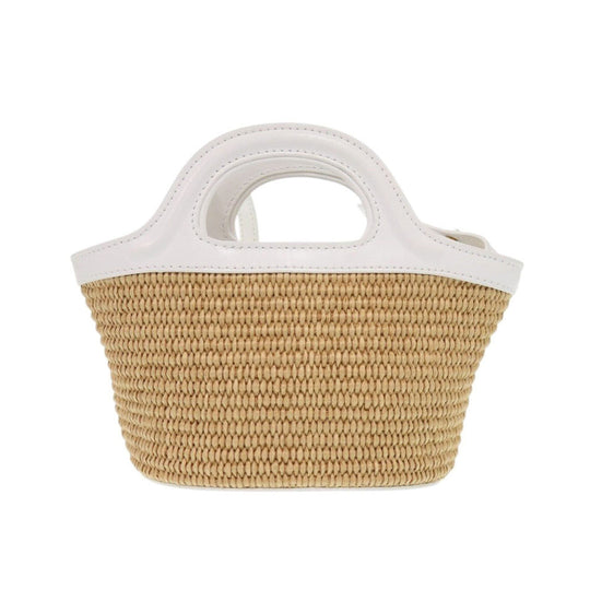 MARNI Shoulder Bag BMMP0067Q0 P3860 Cotton, Leather beige Tropicalia Micro