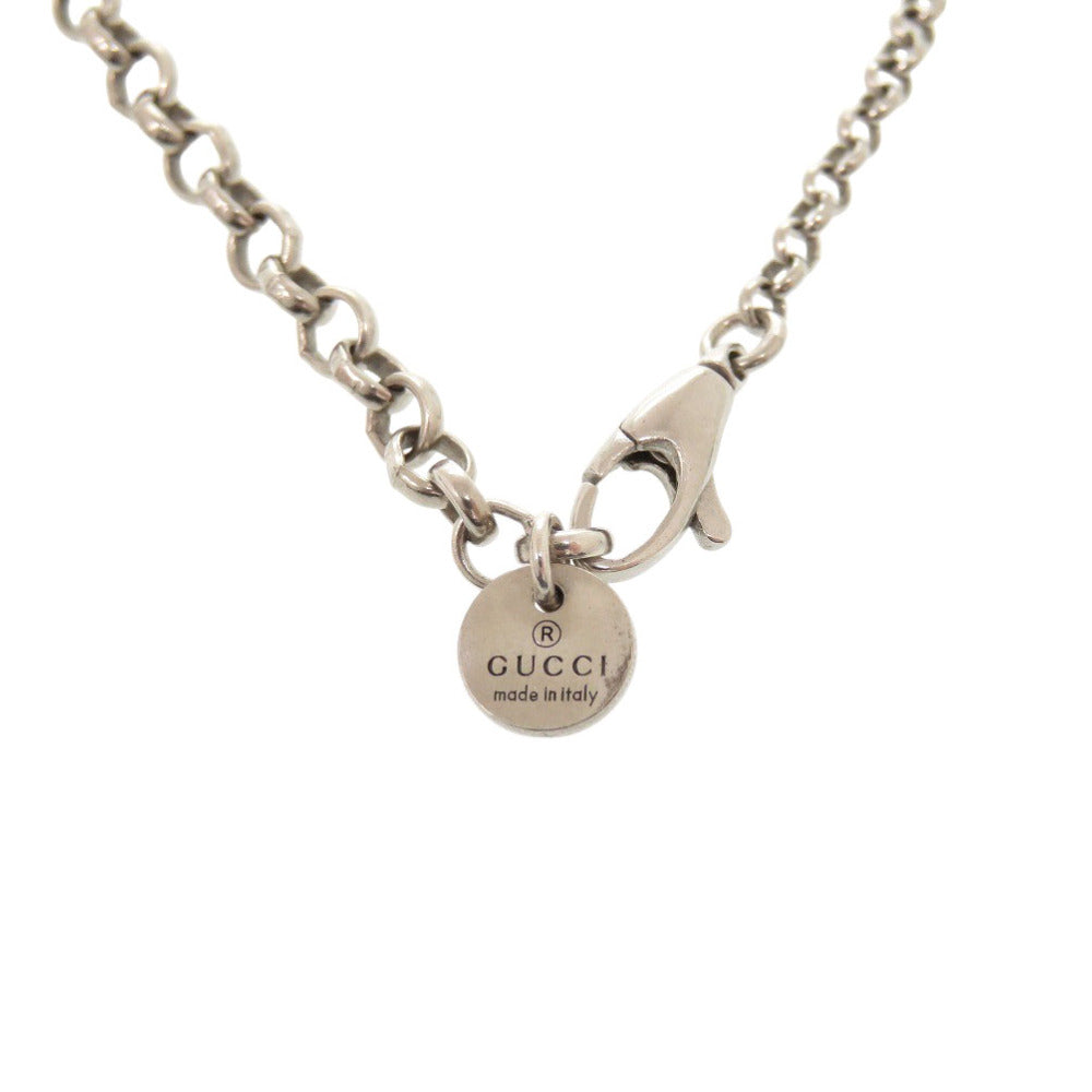 GUCCI Necklace Silver925 Silver Interlocking G unisex(Unisex) Used Authentic