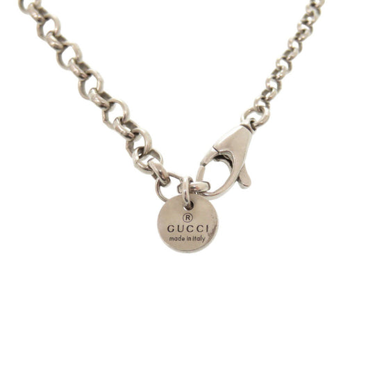 GUCCI Necklace Silver925 Silver Interlocking G unisex(Unisex) Used Authentic