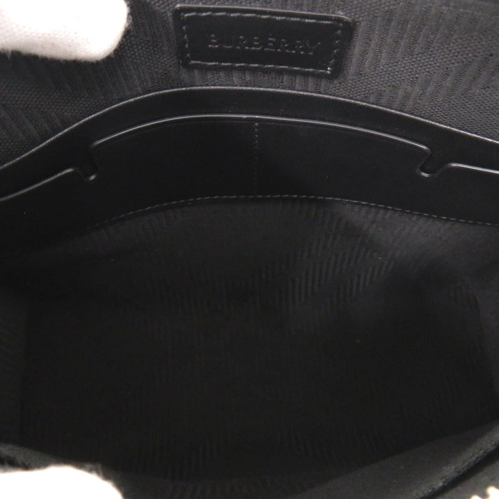BURBERRY Clutch bag leather black