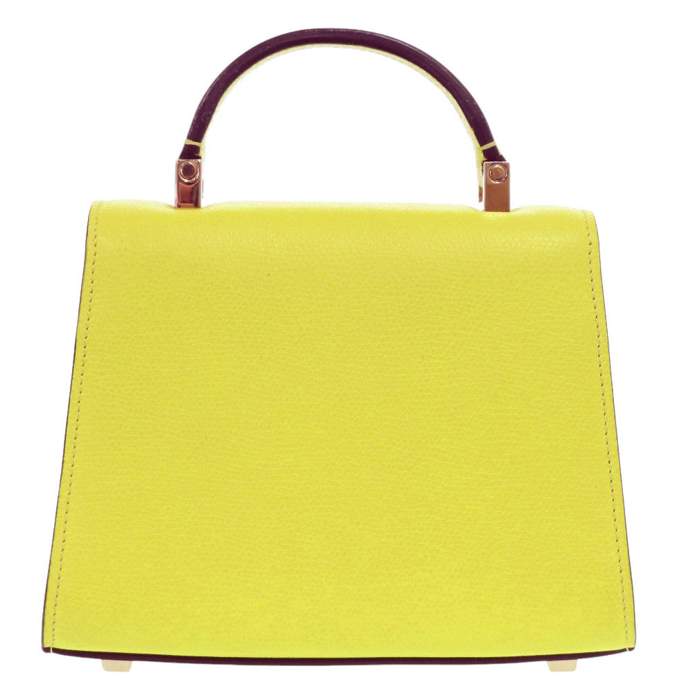 Valextra Handbag V5E36 028 leather yellow Isidide