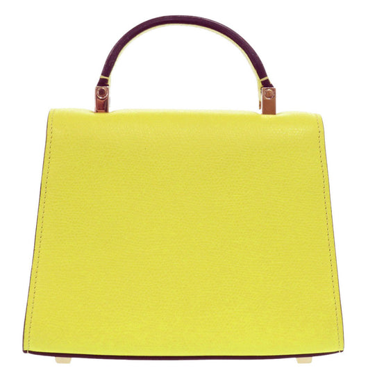 Valextra Handbag V5E36 028 leather yellow Isidide