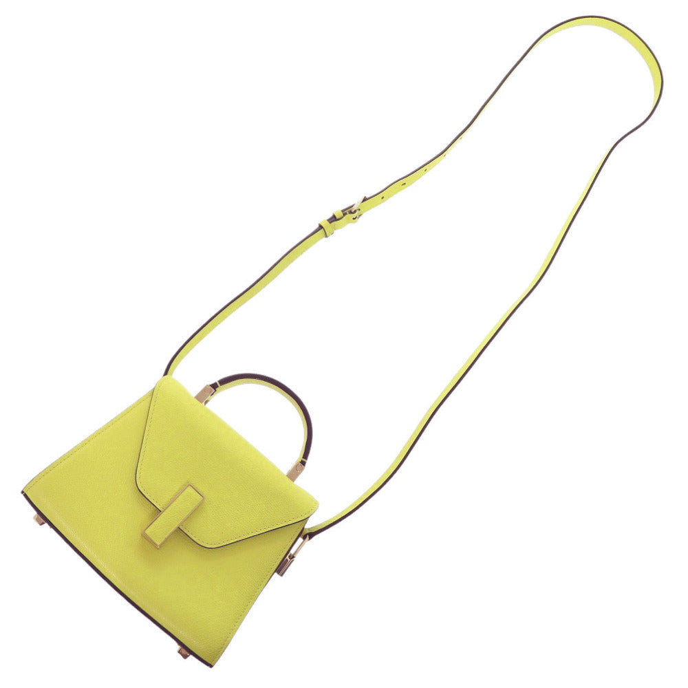 Valextra Handbag V5E36 028 leather yellow Isidide
