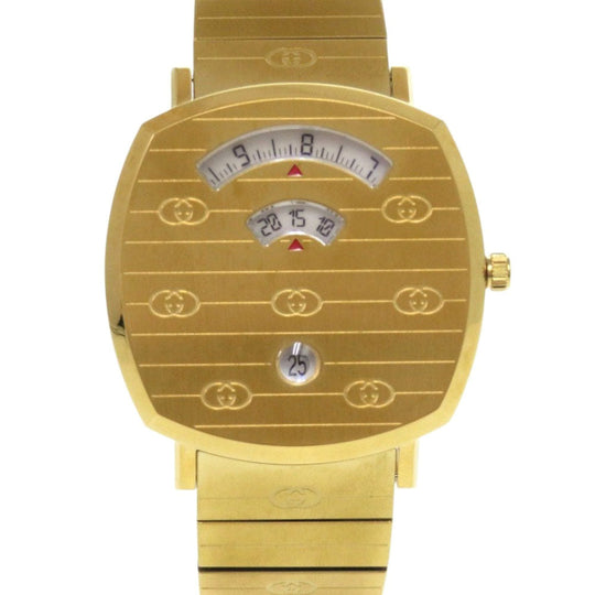 GUCCI Watches Quartz YA157409 Stainless Steel gold GRIP white dial