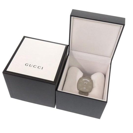 GUCCI Watches Quartz YA1574401 Stainless Steel Silver Quartz GRIP white dial unisex(Unisex) Used Authentic