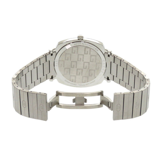 GUCCI Watches Quartz YA1574401 Stainless Steel Silver Quartz GRIP white dial unisex(Unisex) Used Authentic