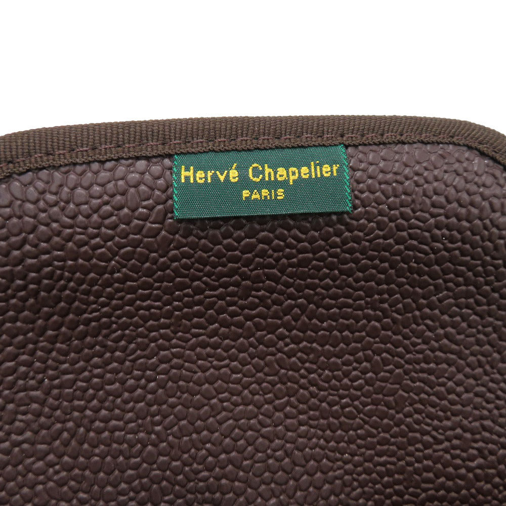 Herve Chapelier Handbag 701GP Coated canvas Brown Luxe Boat Tote S