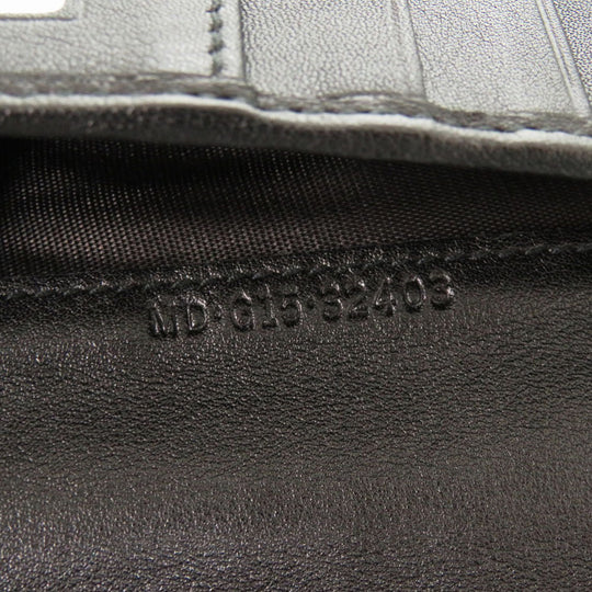 BVLGARI Long Wallet Purse 32403 leather black Corole