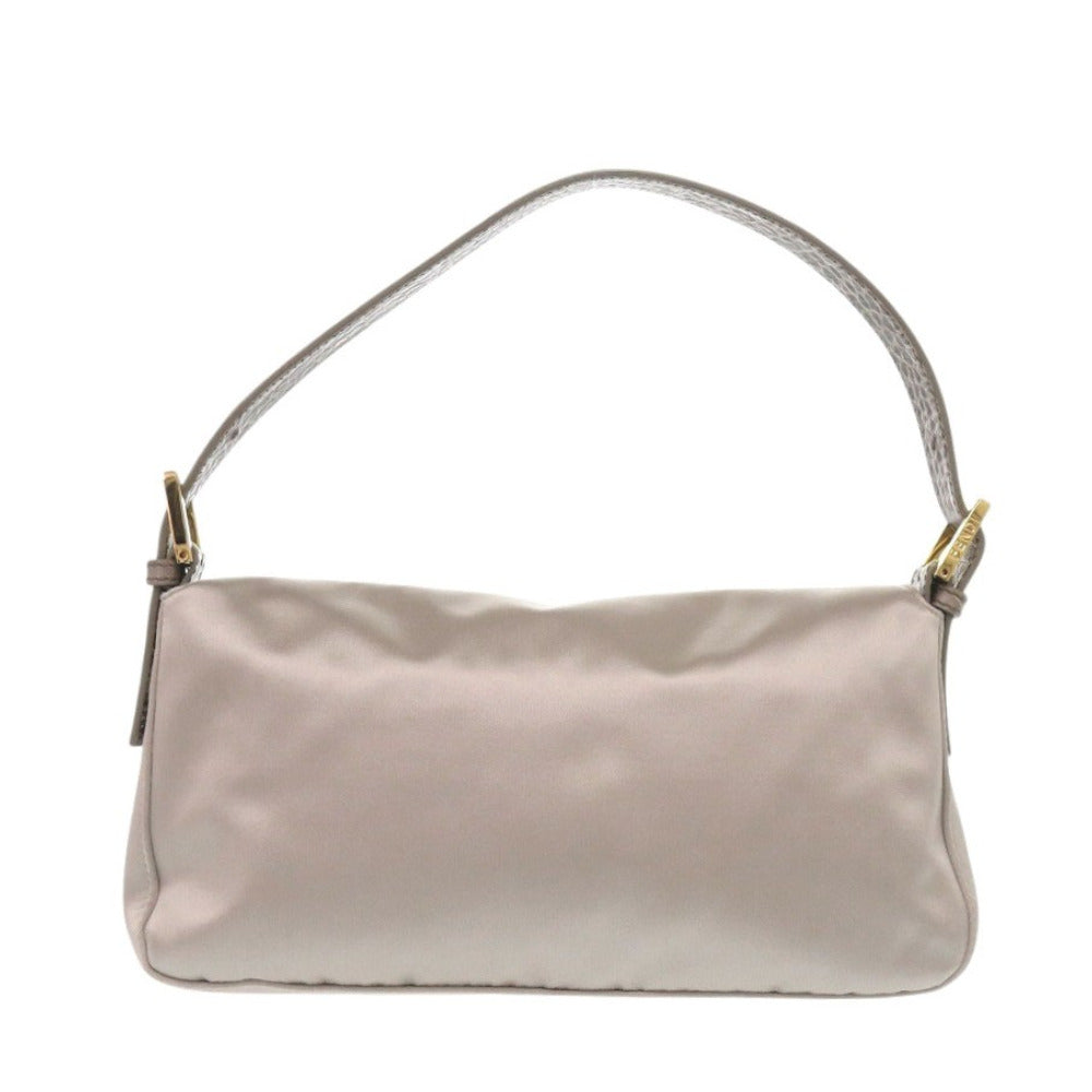 FENDI Handbag 8BR600 TG2 Satin, Leather Gurege Mamma Bucket Women Used Authentic