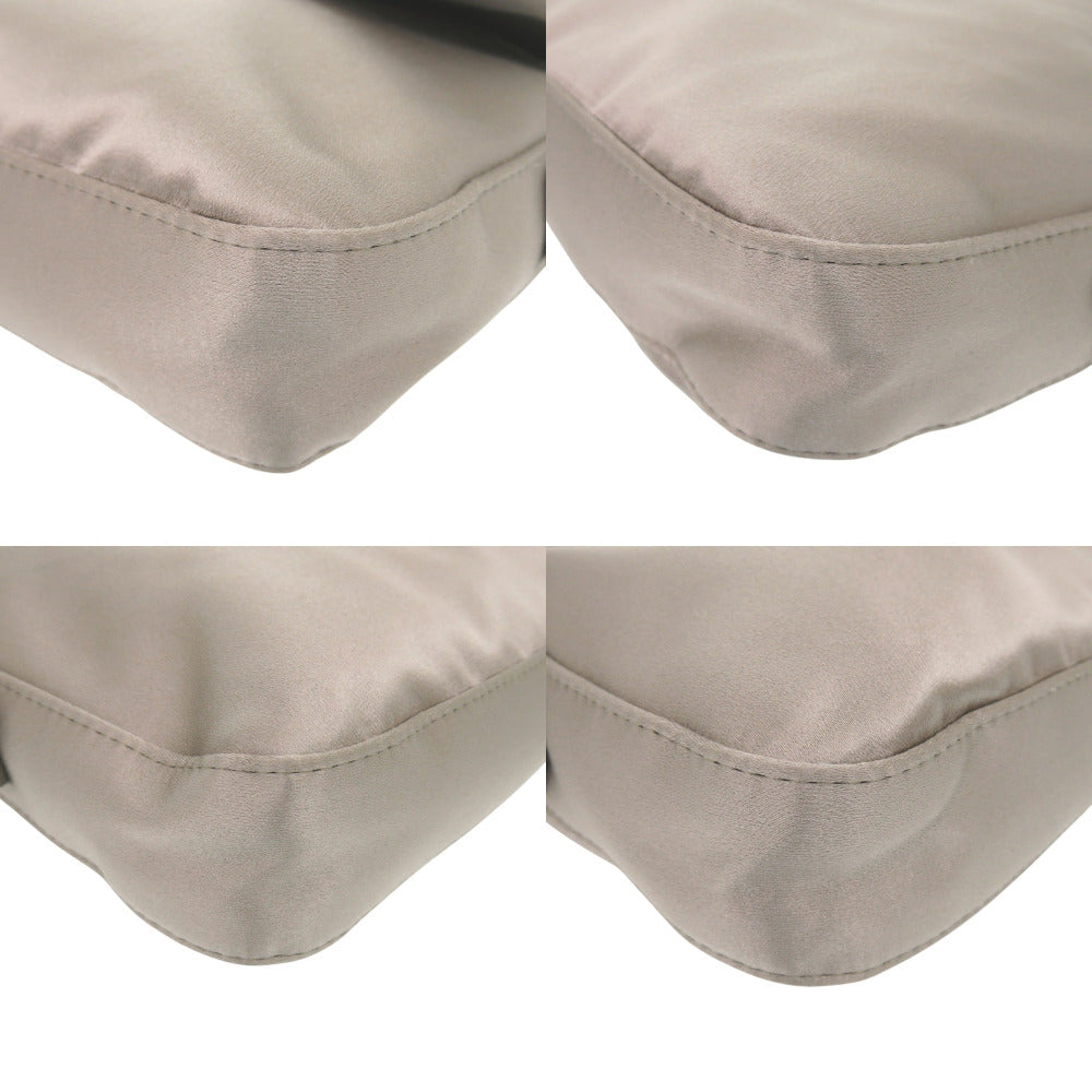 FENDI Handbag 8BR600 TG2 Satin, Leather Gurege Mamma Bucket Women Used Authentic