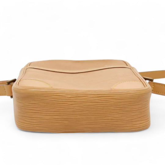 Louis Vuitton Vintage Womens Epi Danube Shoulder Crossbody Beige Handbag