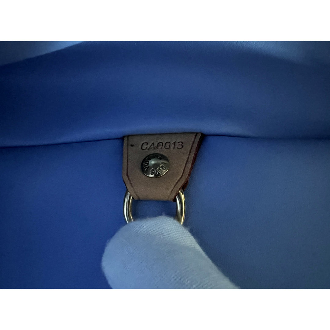 Louis Vuitton Vernis Houston Tote Green Monogram Patent Leather Shoulder Bag Women's Handbag