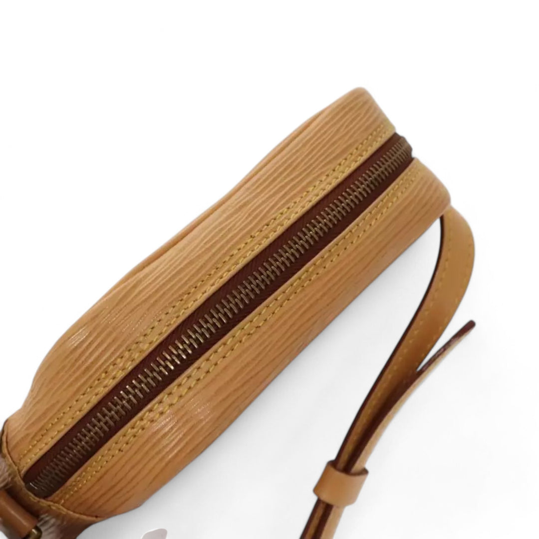 Louis Vuitton Vintage Womens Epi Danube Shoulder Crossbody Beige Handbag