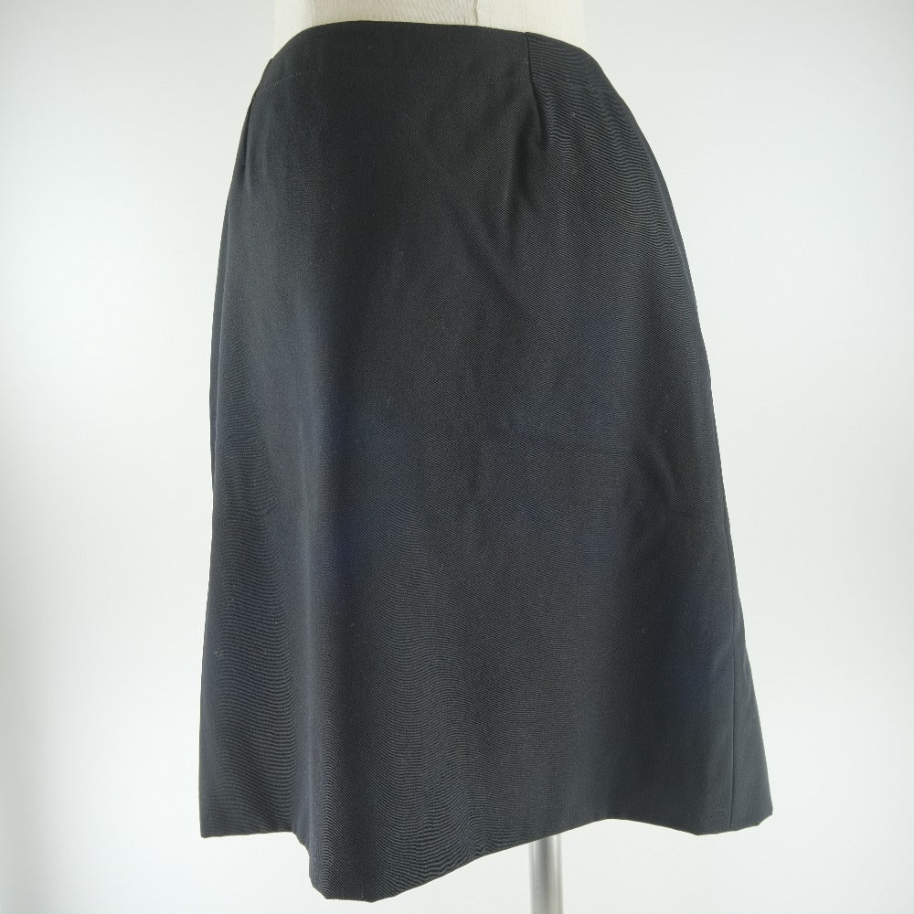 CHANEL skirt P08800V05079 wool black Women 38 Used Authentic