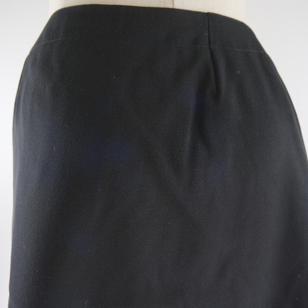 CHANEL skirt P08800V05079 wool black Women 38 Used Authentic