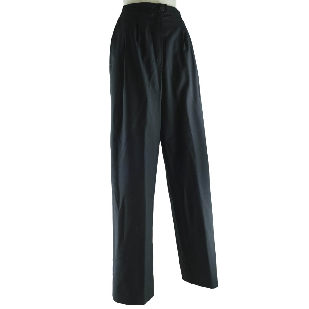 CHANEL Pants P12421V07021 wool black Women 38 Used Authentic