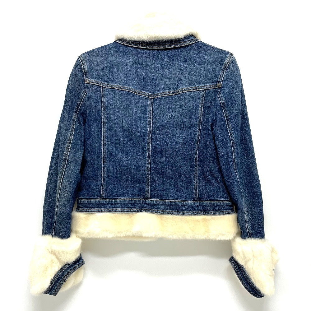 DOLCE&GABBANA Jacket denim blue With fur denim Women 36 Used Authentic