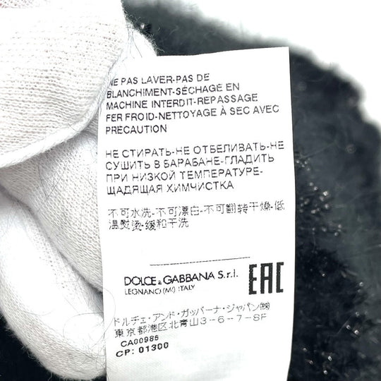 DOLCE&GABBANA cardigan FXA59T Angola black outer Dolman sleeve Women 38 Used Authentic