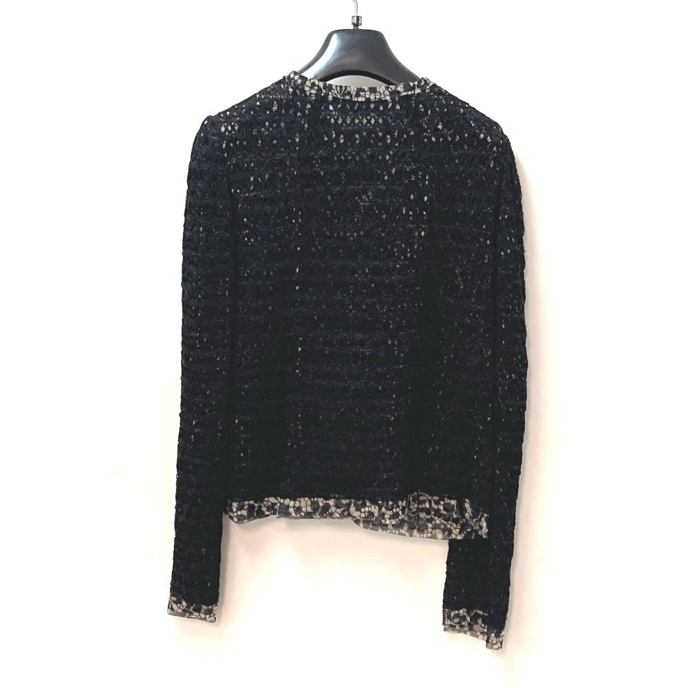DOLCE&GABBANA cardigan Rayon black apparel tops outerwear race 40