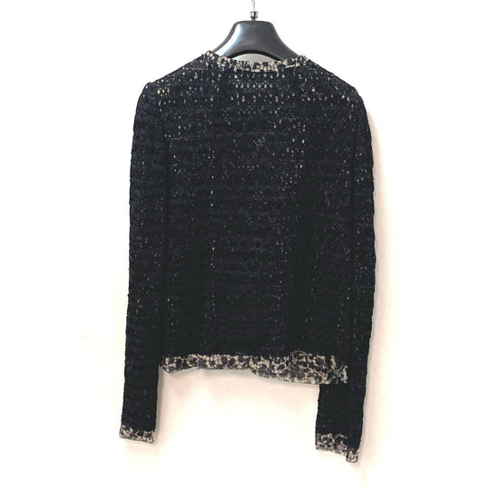 DOLCE&GABBANA cardigan Rayon black apparel tops outerwear race 40