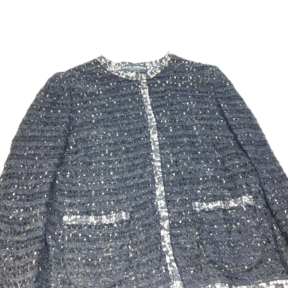 DOLCE&GABBANA cardigan Rayon black apparel tops outerwear race 40