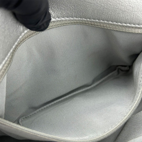CHANEL Shoulder Bag AS1160 leather gray COCO Mark chanel 19 Women Used Authentic