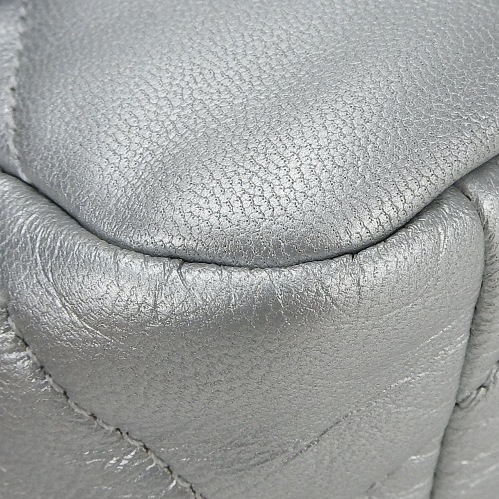 CHANEL Shoulder Bag AS1160 leather gray COCO Mark chanel 19 Women Used Authentic
