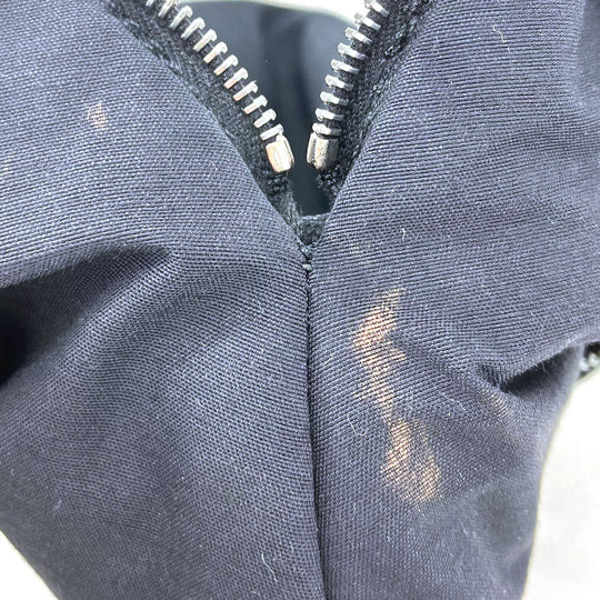 HERMES Pouch canvas black Bored pouch unisex(Unisex) Used Authentic