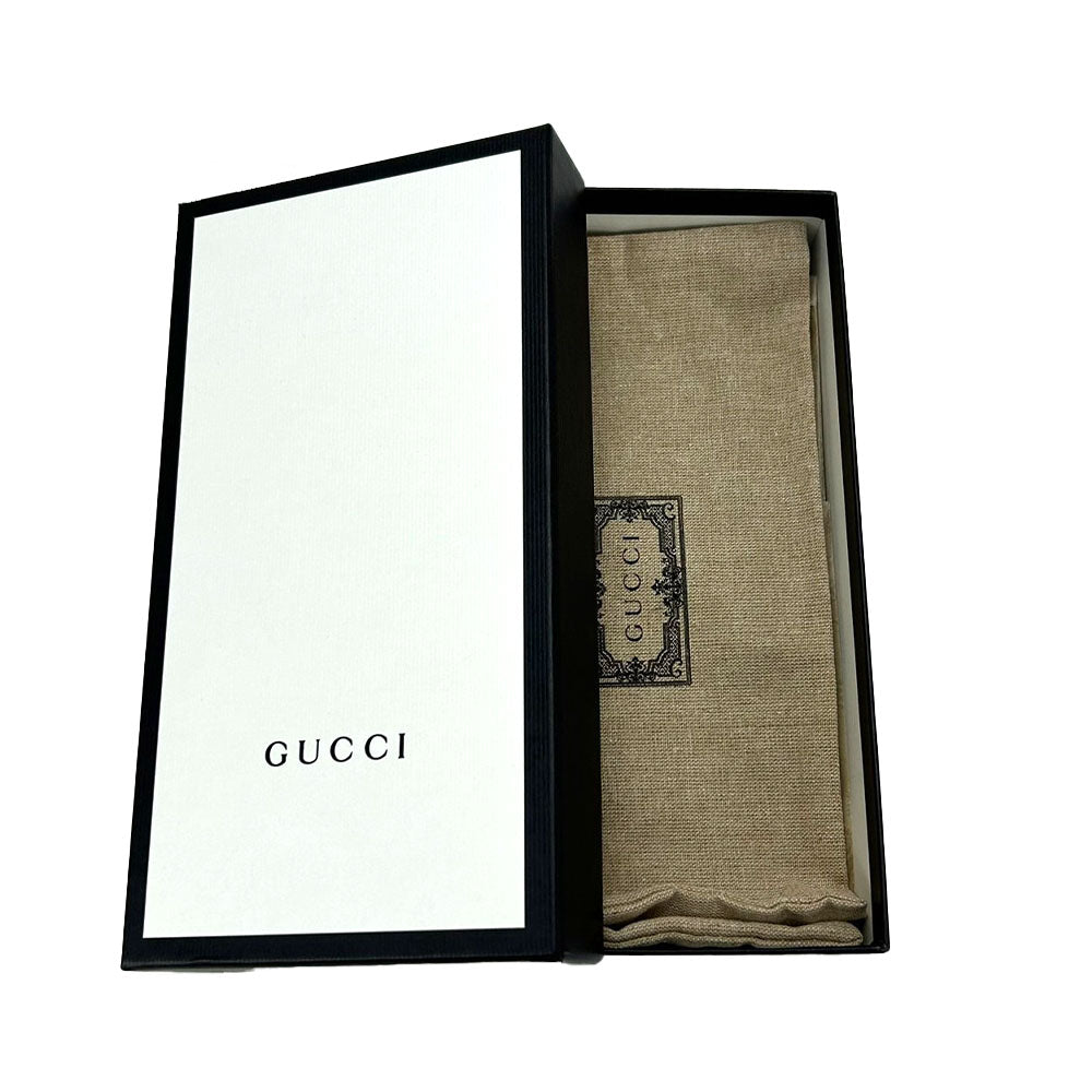 GUCCI Long Wallet Purse 673003 GG Supreme Canvas beige Interlocking G Women Used Authentic