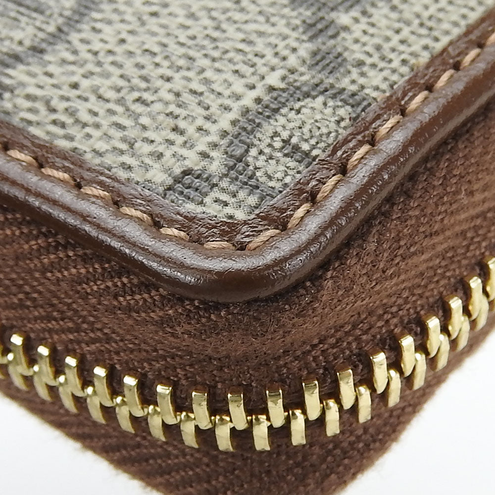 GUCCI Long Wallet Purse 673003 GG Supreme Canvas beige Interlocking G Women Used Authentic