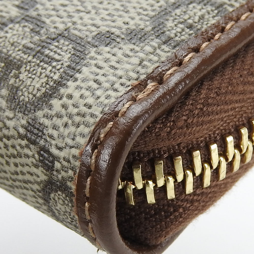 GUCCI Long Wallet Purse 673003 GG Supreme Canvas beige Interlocking G Women Used Authentic