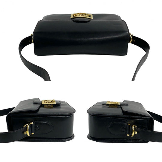 CELINE Shoulder Bag leather black