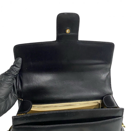 CELINE Shoulder Bag leather black