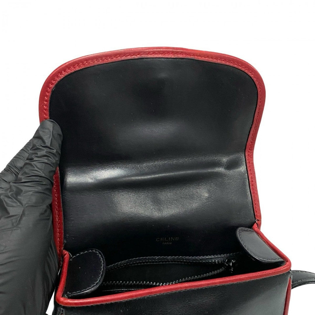 CELINE Shoulder Bag leather black