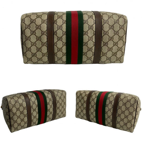 GUCCI Handbag leather Brown Sherry line