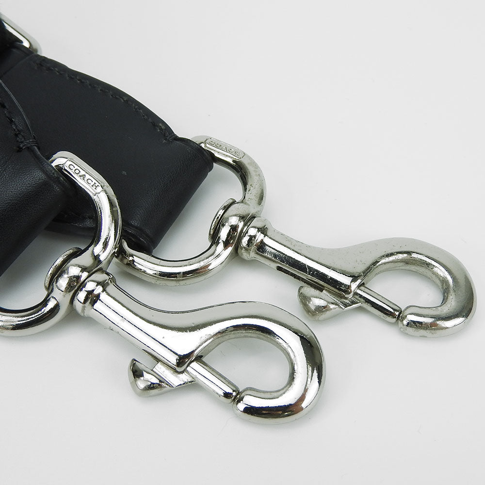 COACH Business bag F70549 Nylon, Leather black Signature mens Used Authentic